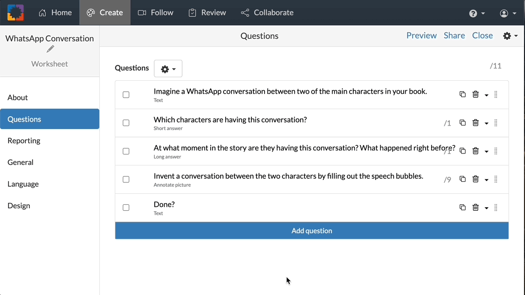 Export and import design animated gif