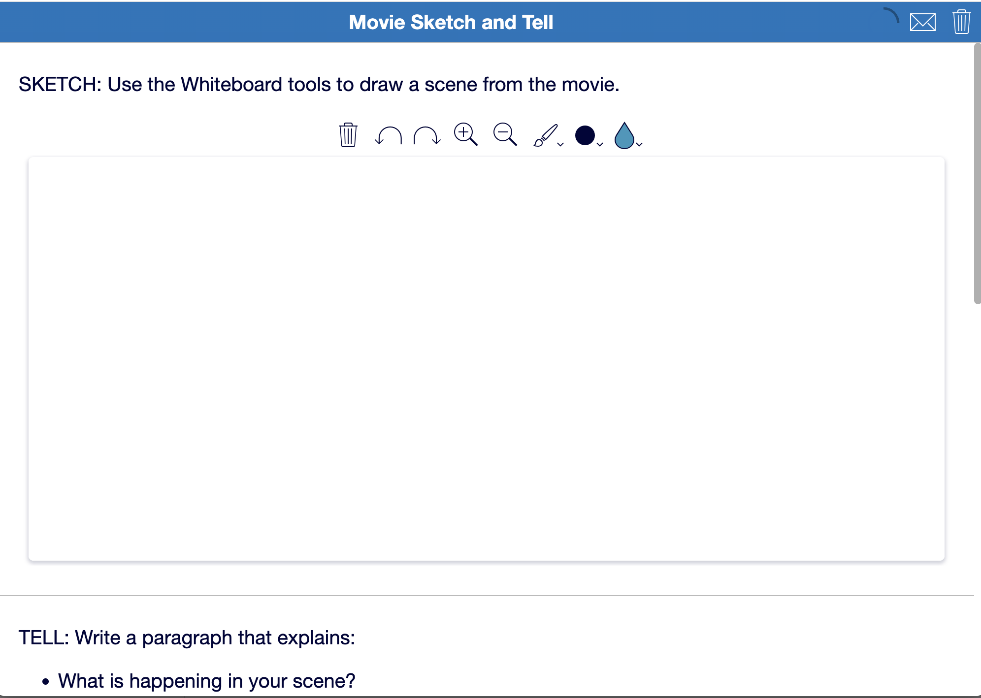 Sketch & Tell Activity
