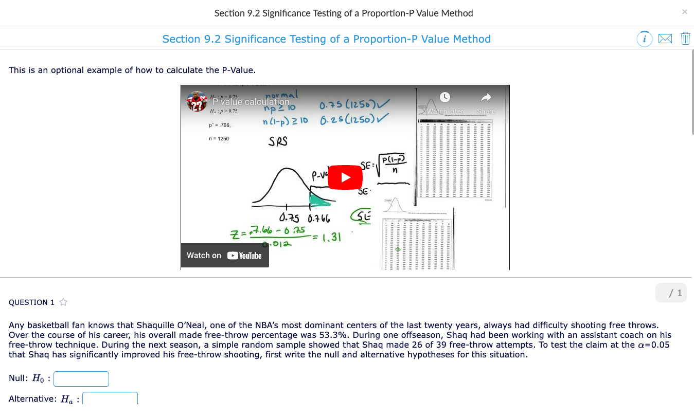 Worksheet widget for p-value significance testing – Greg Carpenter