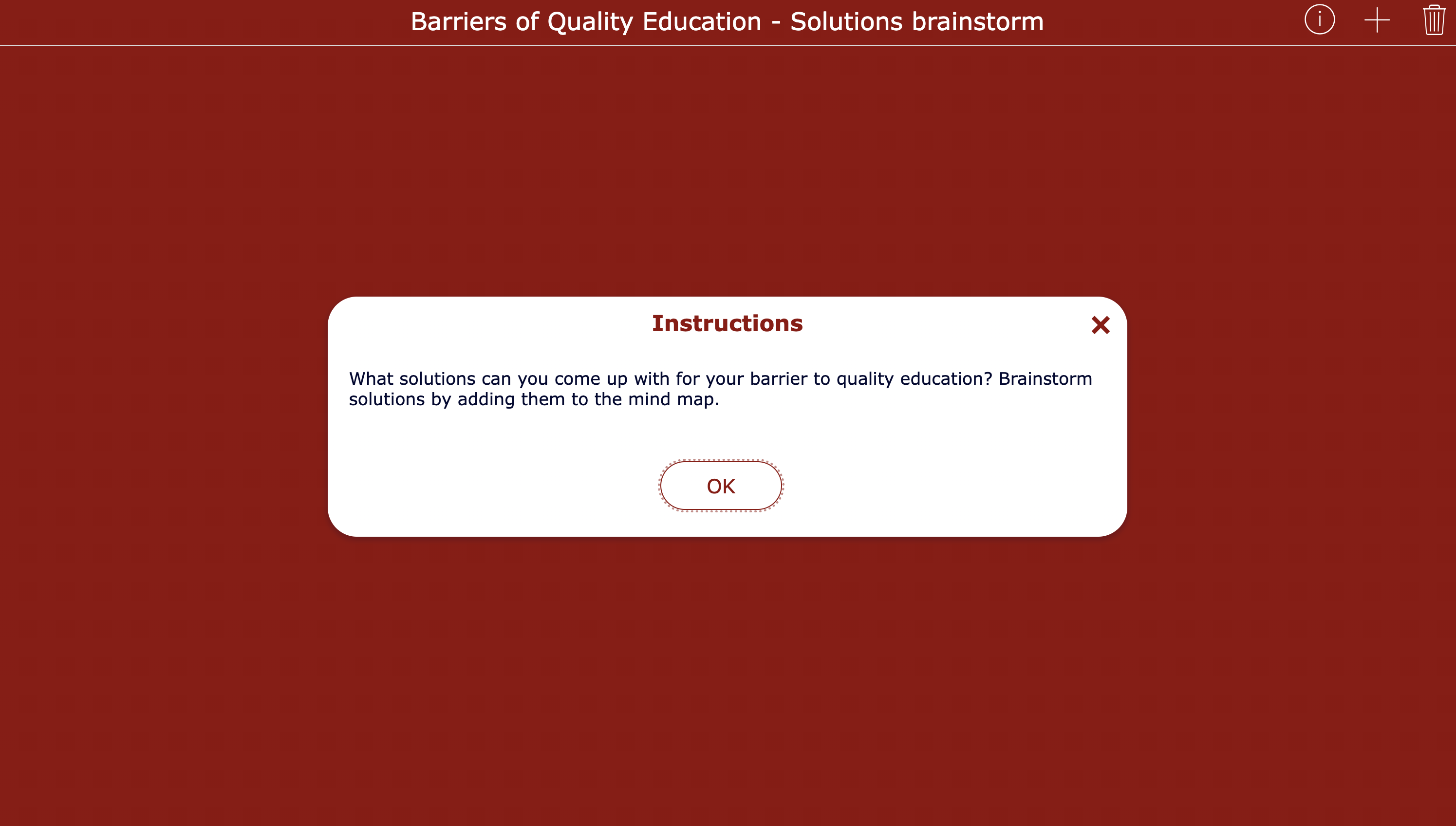 SDG 4 - solutions brainstorm mindmap