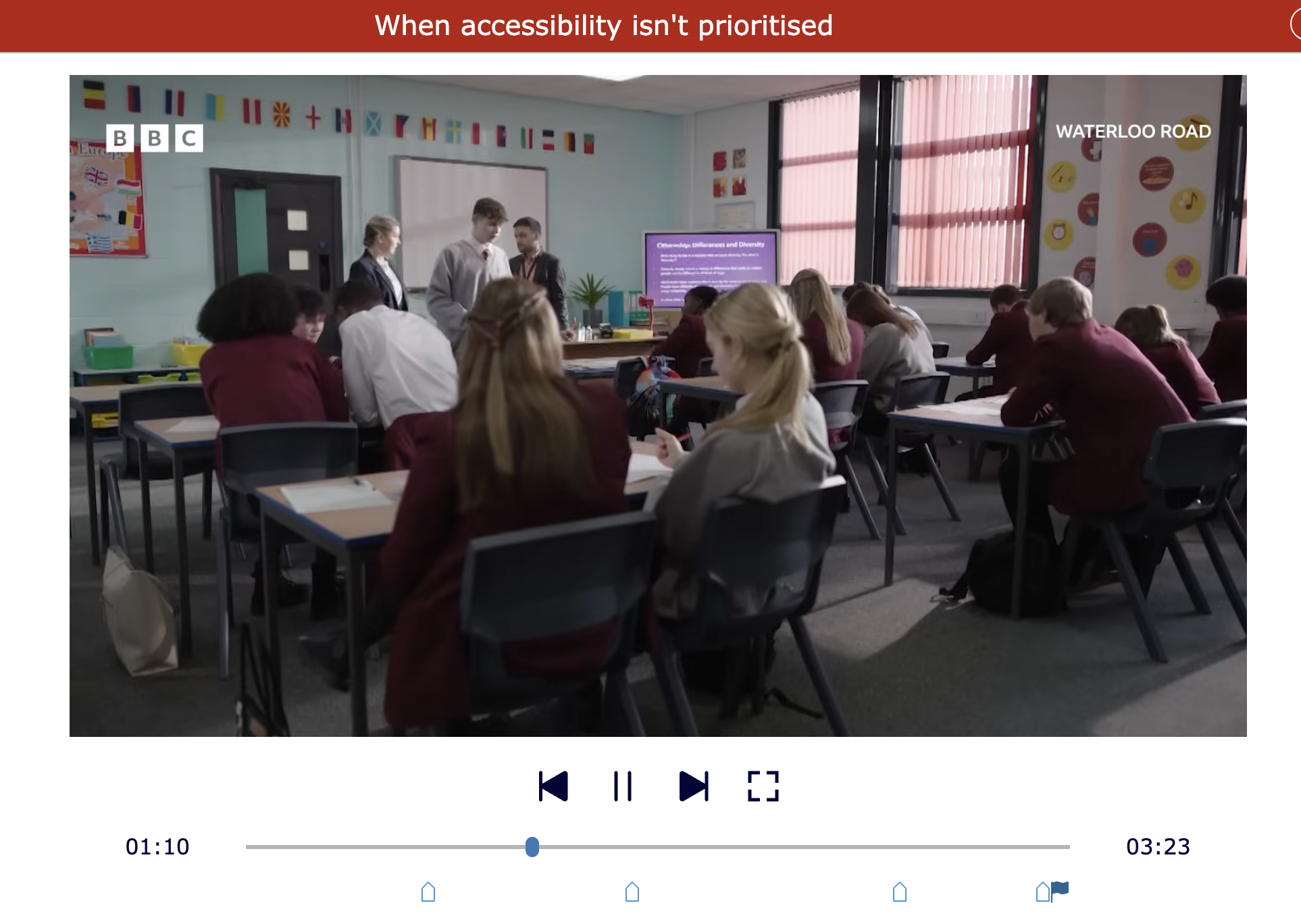 Short films - When accessibility isn't prioritised - Inclusion