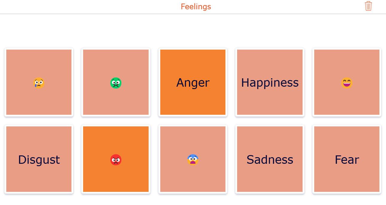 Match emotions with the correct emoji in this fun educational pair matching game.