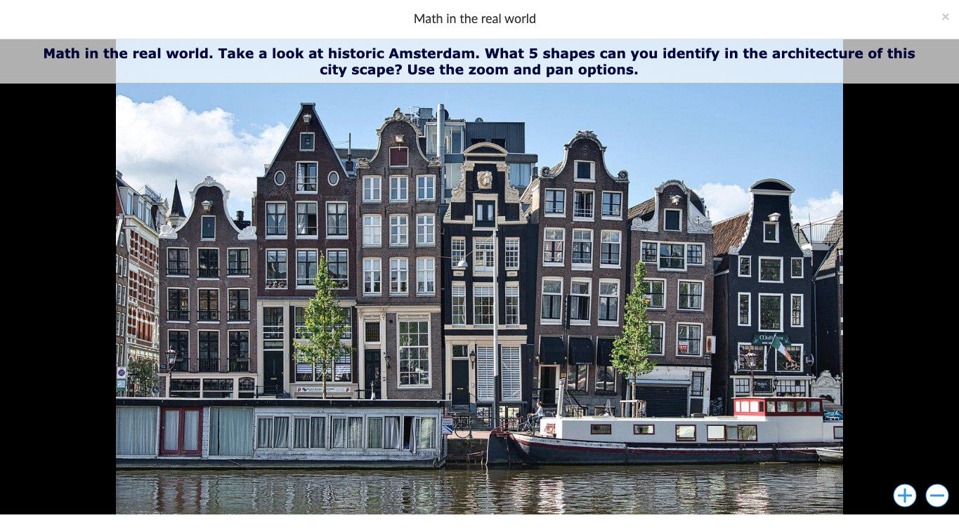 Image Viewer widget for identifying geometric shapes in a landcape or scene