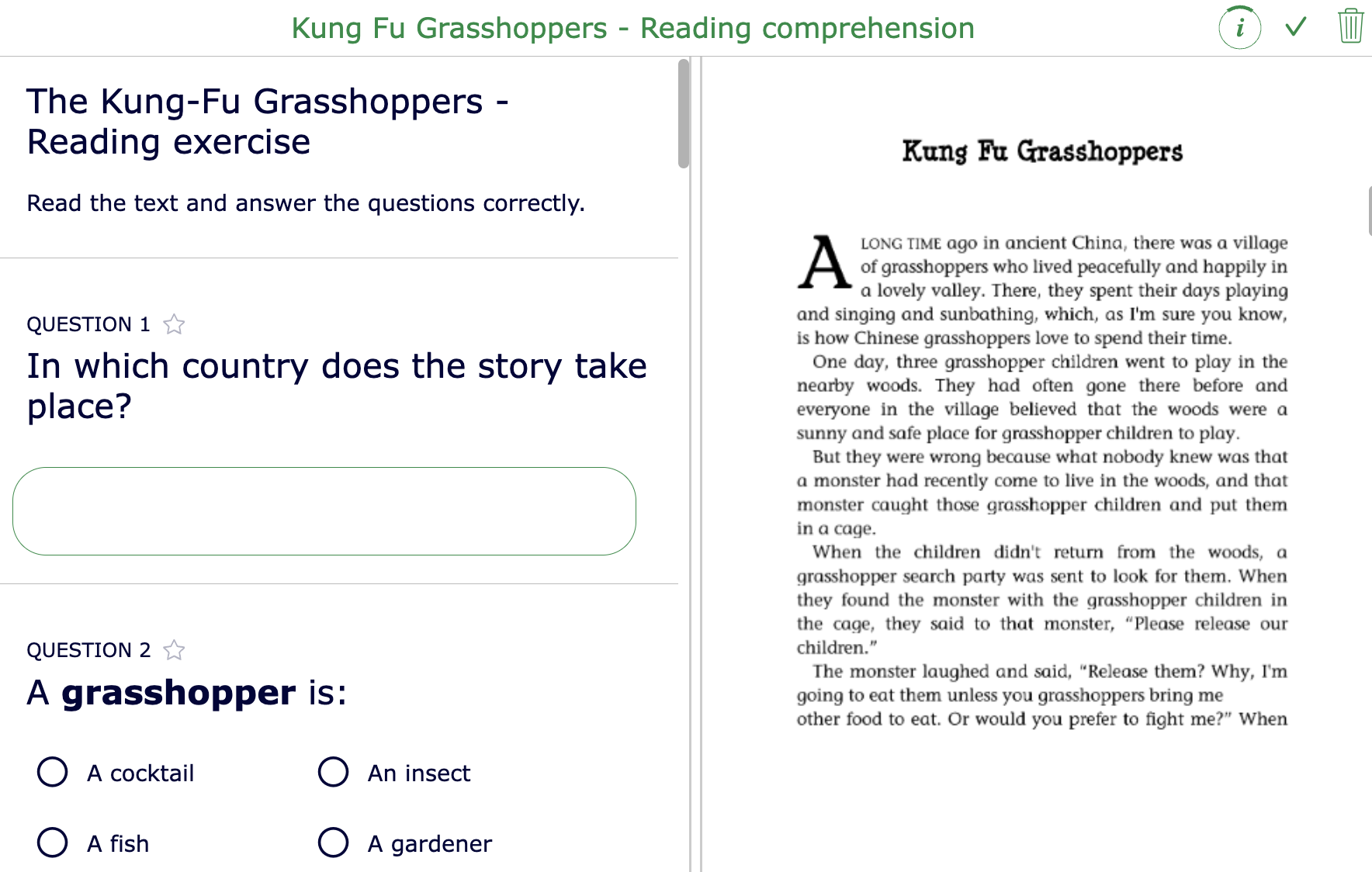 Split worksheet widget in BookWidgets