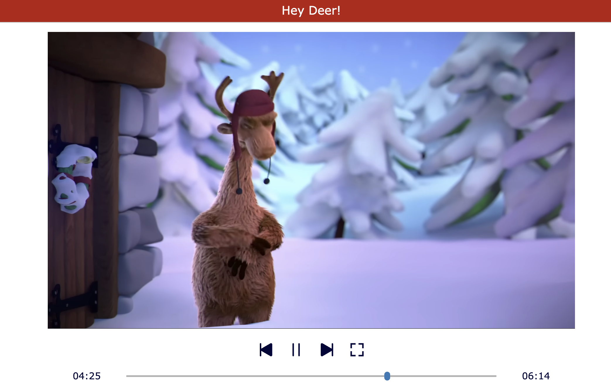 Short films - Hey Deer - Christmas activity