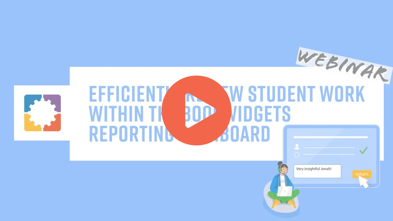 BookWidgets video turtorial on how to grade exams