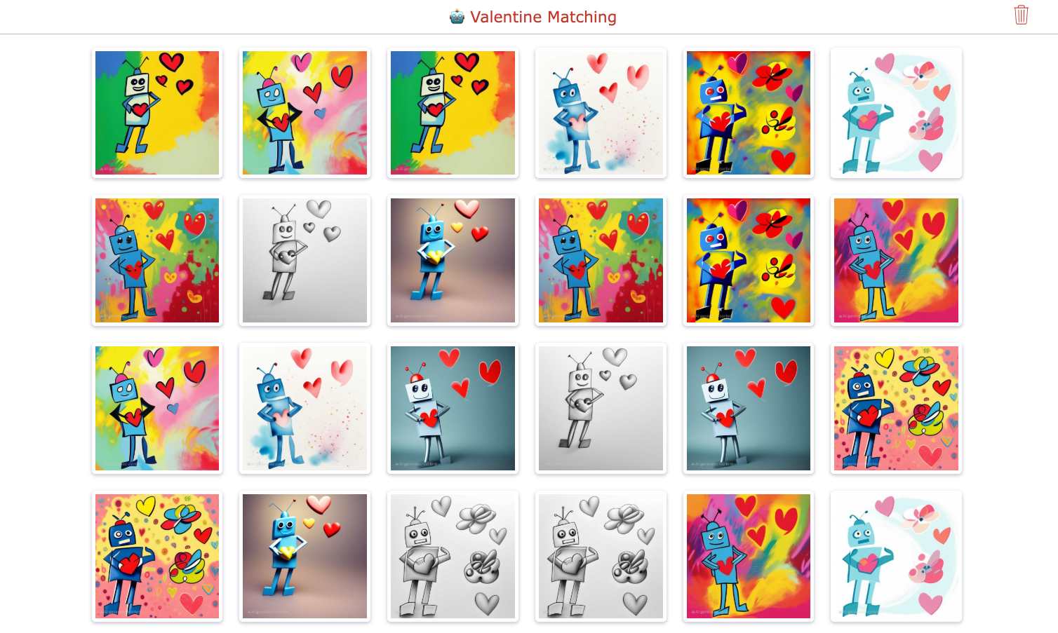 Pair Matching Robots