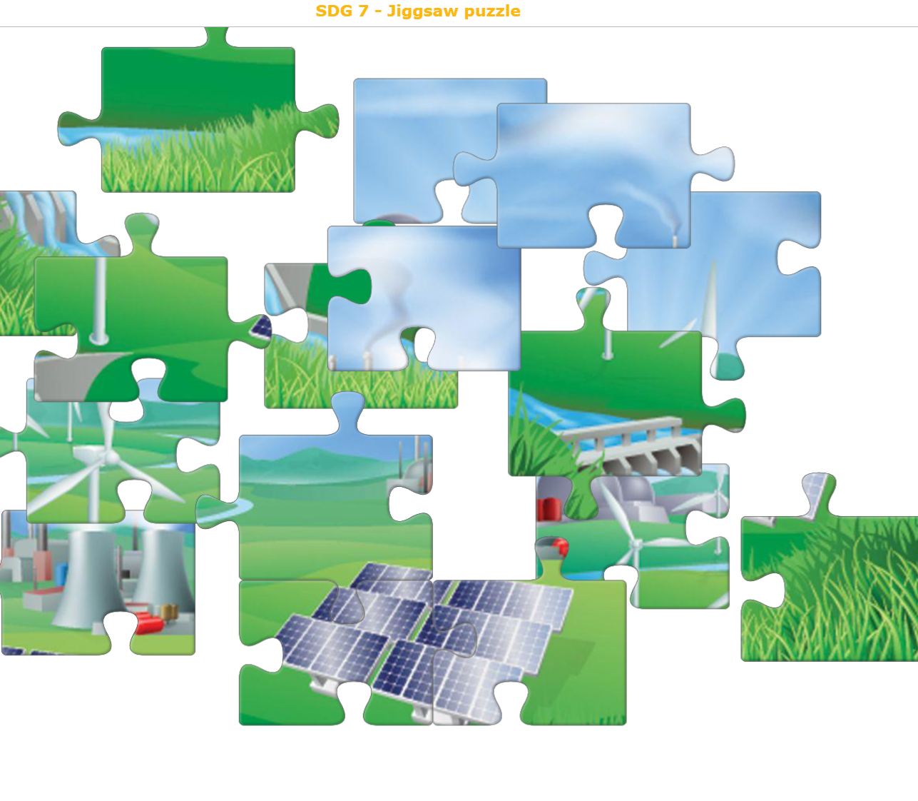 SDG 7 - Jigsaw puzzle