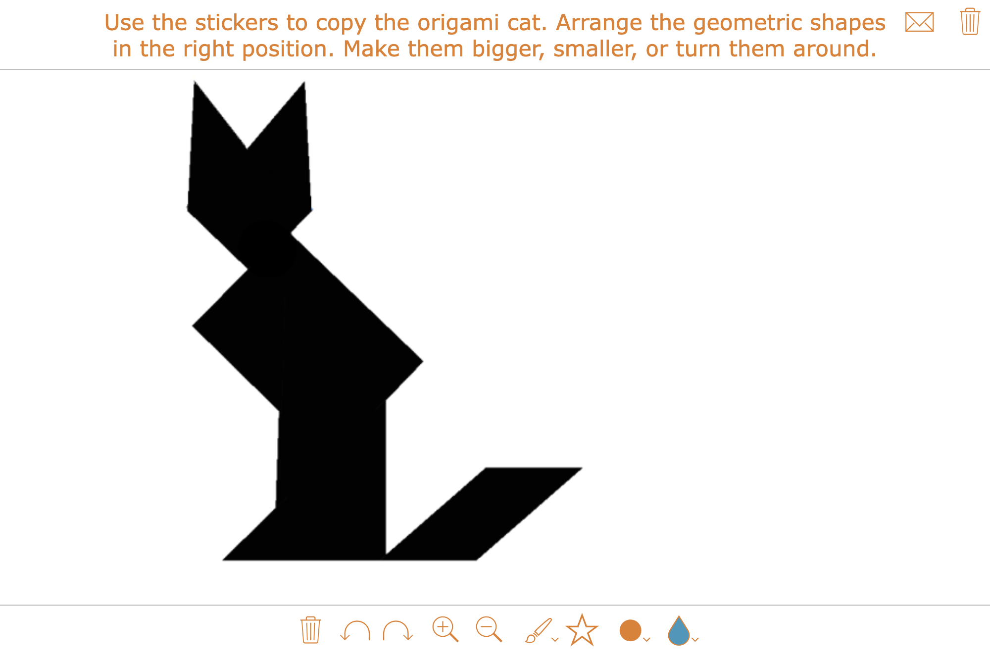 Origami cats - Themed lesson plan for teaching geometry