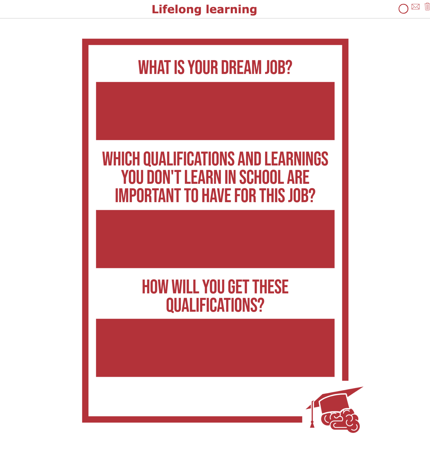 Lifelong learning worksheet SDG 4 