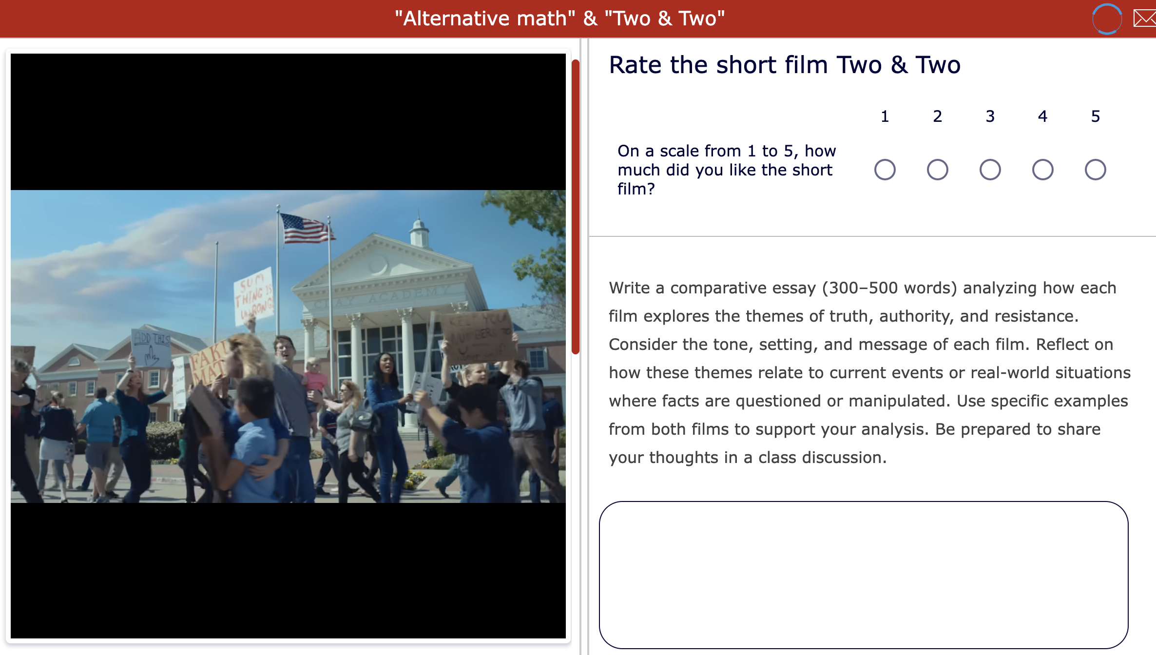 Short films - Alternative math and Two & Two