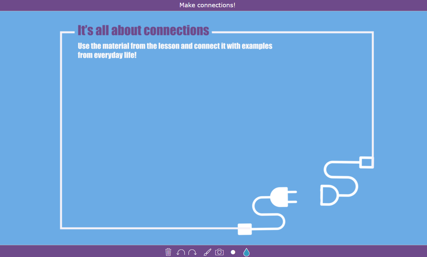 digital exit ticket - Make connection
